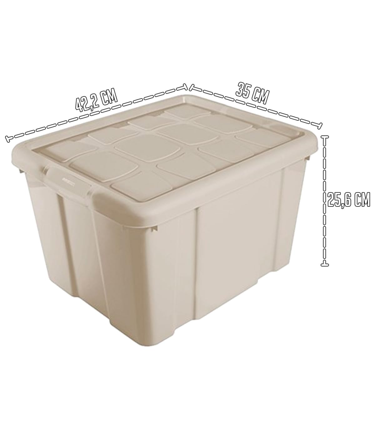 SONGMICS Set di 4 Organizzatori per Armadio a 6 Scomparti, Scatole per Biancheria Pieghevoli, Contenitori per Guardaroba, 42 x 30 x 17 cm, per Pantaloni, Vestiti, Bianco Nuvola RUS009W04