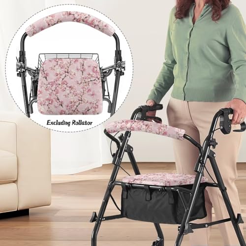 Image of Butterfly Universal Seat Covers for Rollator Walkers, Soft Backrest and Seat Covers, Adjustable Walker Accessories for Seniors Women Men