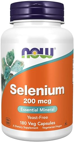 NOW Foods Selenio 200 mcg VCaps, 180 ct (180)