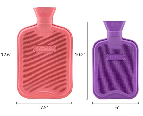 Premium-Classic-Rubber-Hot-Water-Bottle-and-Star-Print-Knit-Cover-2L-1L-Dark-Gray-Light-Gray