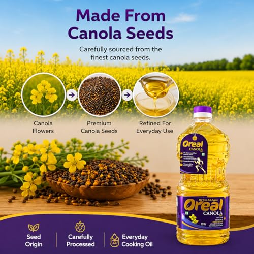 Image of Oreal Cooking Oil - Canola, 2L Bottle