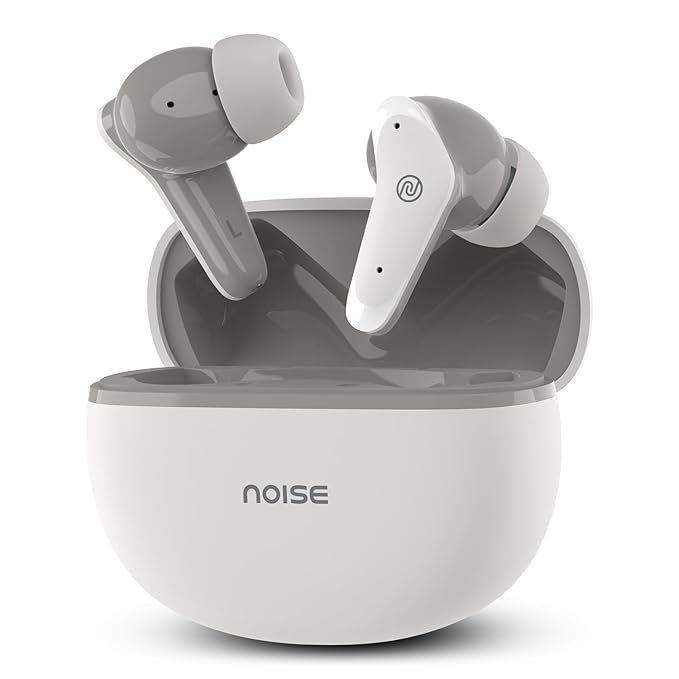 Noise Buds VS102 Plus Truly Wireless Earbuds with Flybird Design, 70H of Playtime, Quad Mic with ENC, Instacharge(10 Min=120 Min), Bluetooth V5.3(Calm White)