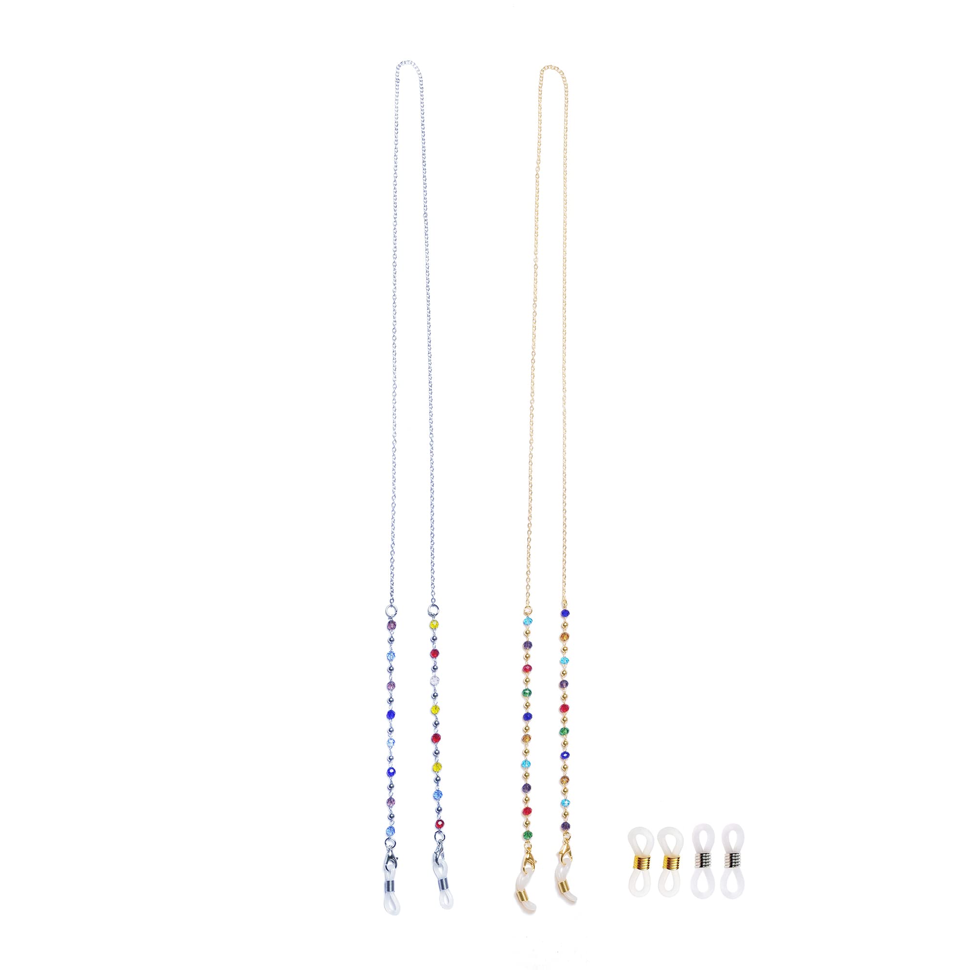 MUXIJIA2 Piezas Cadena de Máscara de Anteojos Cadena para Gafas de Mujer Adecuado para Gafas de Sol, Gafas de Lectura, Gafas con Filtro de Luz azul, Monturas de Gafas