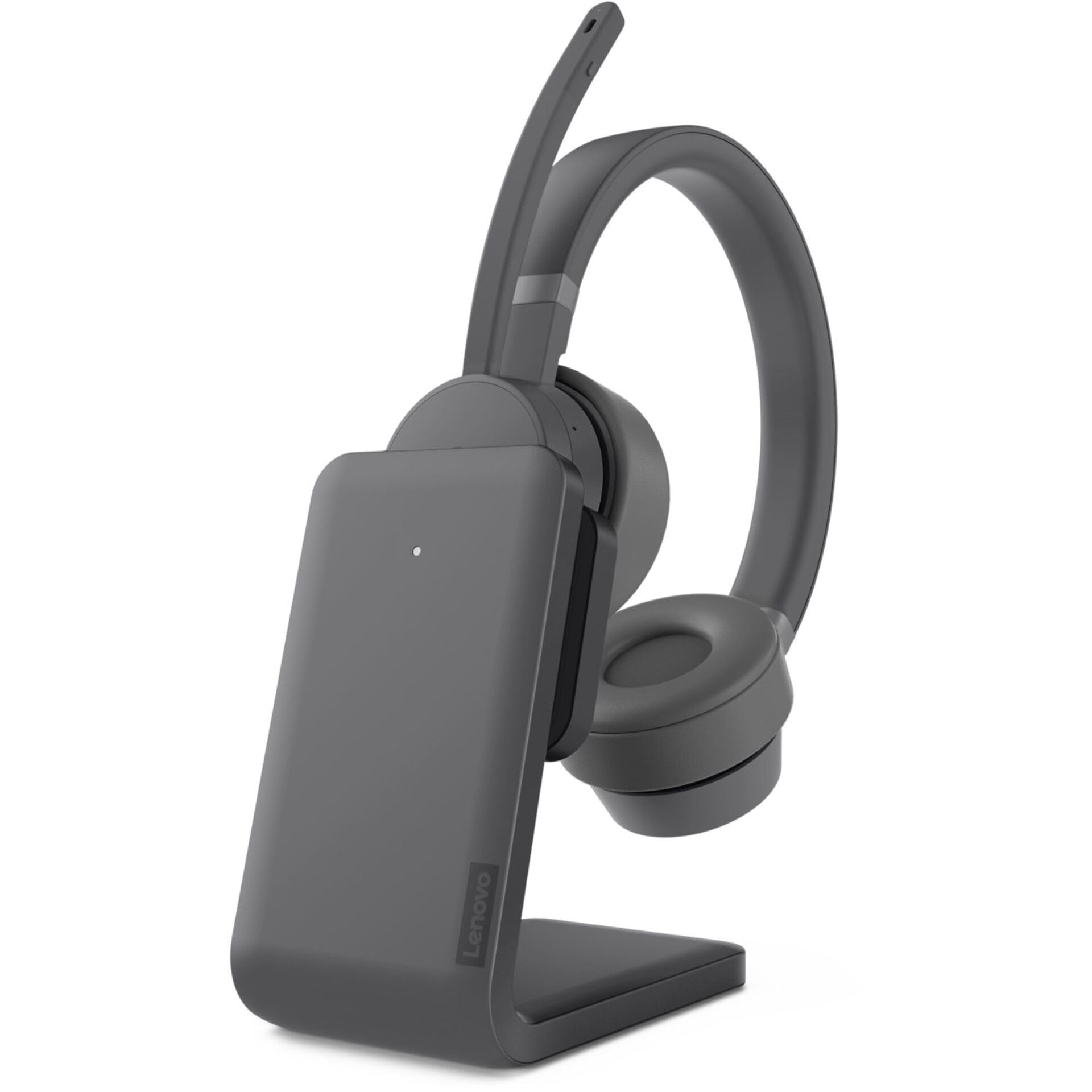 Lenovo Go Wireless ANC Headset 充電スタンド付き Lenovo Go Wireless ANC Headset with Charging Stand, Grau: Amazon