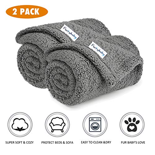 Premium Fluffy Fleece Dog Blanket, Soft and Warm Pet Throw for Dogs