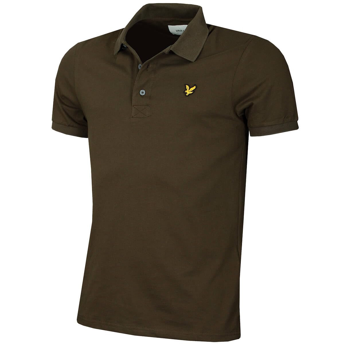 Lyle & Scott Men's Olive Plain Polo Shirt - M