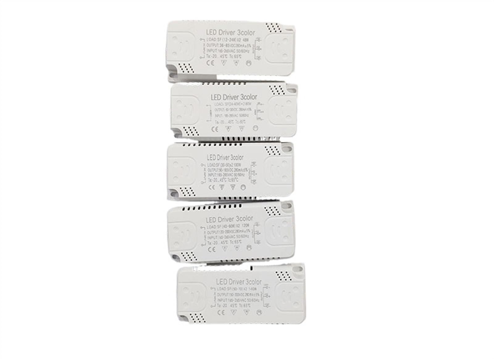 Adattatore driver LED for illuminazione a LED 12W 24W 30W 36W 50W 100W AC220V Trasformatore non isolante for la sostituzione della plafoniera LED((40-60) x2W(3pin))
