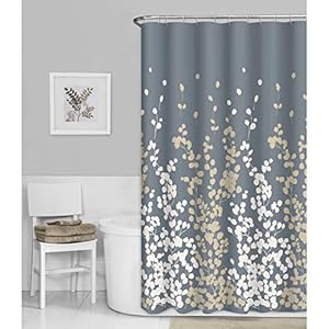 MAYTEX Sylvia Bedrukt Faux Silk stoffen douchegordijn paars, 70 x 72