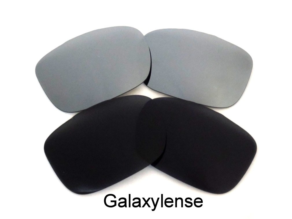 Galaxy Replacement Lenses For Oakley Big Taco Sunglasses Black/Titanium Polarized 2 Pairs