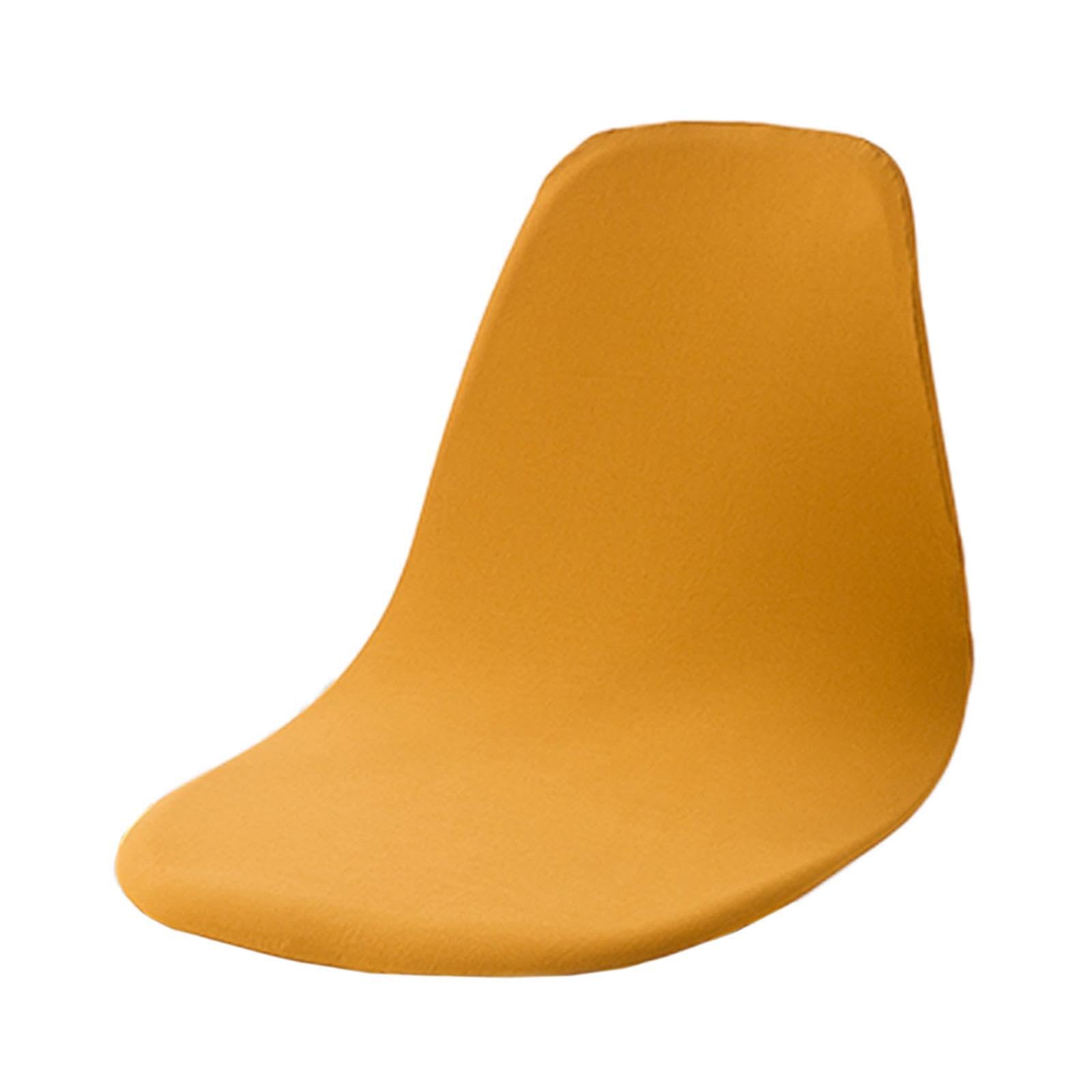 Amslsiu Yellow Transform Shell Chair With Washable Removable Seat Cover Soft Slipcover Furniture Maintain Stylish Comfort In Any Room Slipcovers Mid Century Modern,