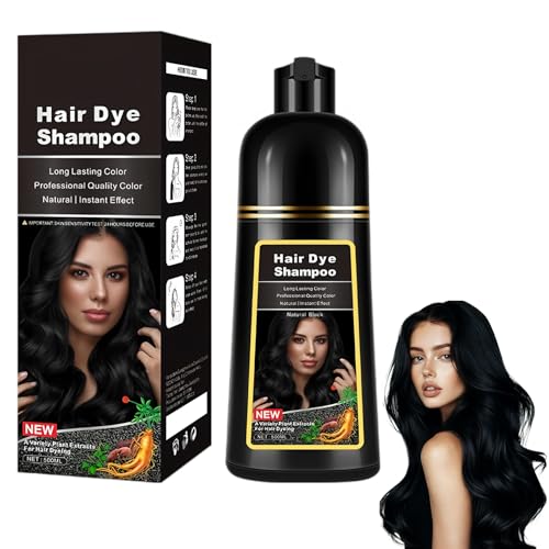 Tinte para el cabello de burbujas de color blanco a negro con un lavado (negro)