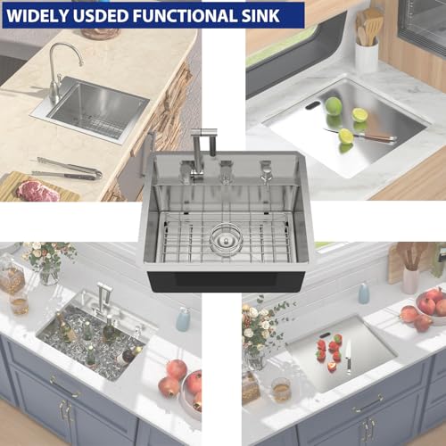 Outdoor-Sink-and-Faucet-21x18x9-Inch-Undermount-Bar-Sink-With-Faucet-and-Cover-16-Gauge-Stainless-Steel-Single-Bowl-Sink-with-Folding-Faucet-Indoor-Outdoor Outdoor Sink and Faucet 21x18x9 Inch Undermount Bar Sink With Faucet and Cover 16 Gauge Stainless Steel Single Bowl Sink with Folding Faucet Indoor Outdoor