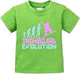 EZYshirt® Snowboard Evolution Baby T-Shirt