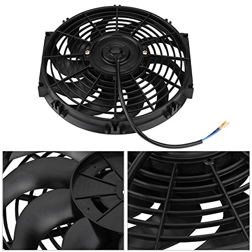 Uniwersalny Wentylator Chłodnicy, 12 Cali, Elektryczny, ABS i Stal, 12V, 80W, do Samochodu