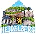 Produktbild Magnet Souvenir Heidelberg 7 x 7 x 2 cm Kühlschrankmagnet Stadt Figur Deko GCG 1340