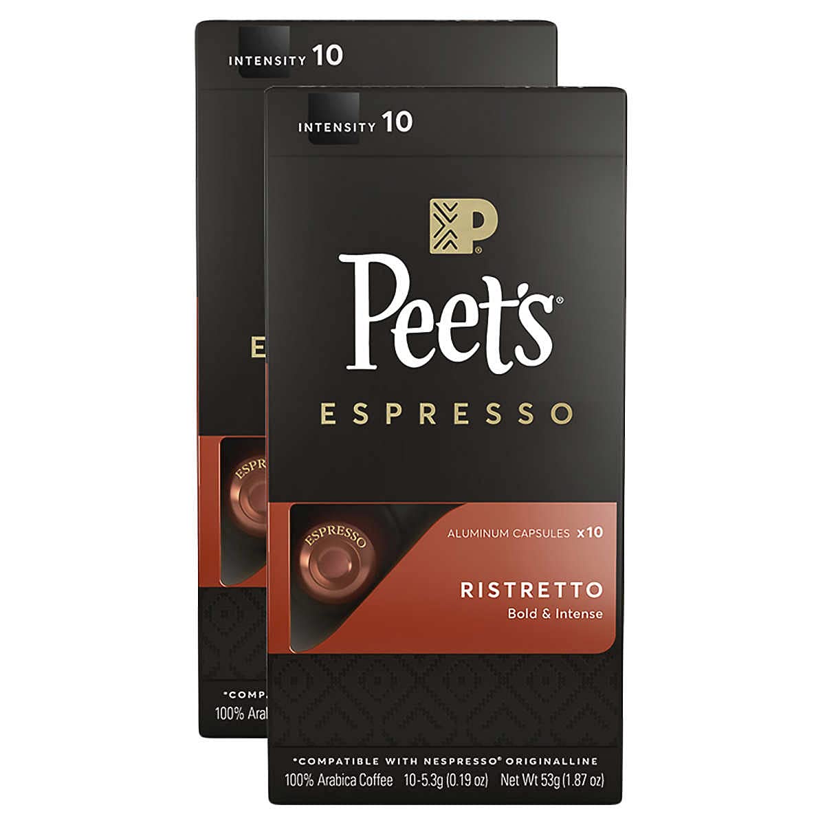 Peet's Coffee Espresso Capsules Variety Pack 20 Each (80 Count) Compatible with Nespresso Original Brewers Single Cup Coffee Pods
