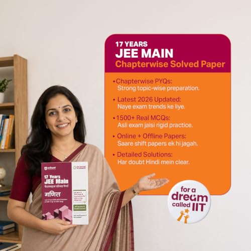 Image of Arihant 17 Years JEE Main Chapterwise Solved Papers Physics (Bhautiki),Chemistry (Rasayan) | 1500+ PYQs from JEE Main & AIEEE (2026-2010) Online & ... Authenticated Answers with Detailed Solutions