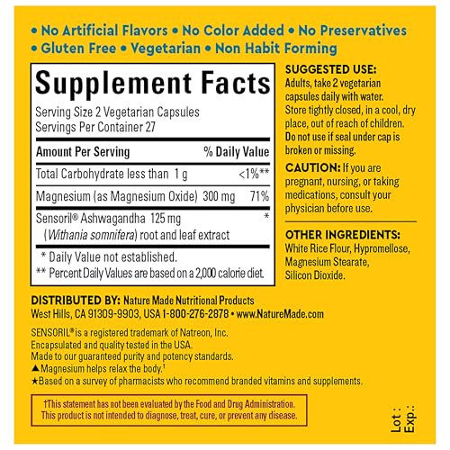 Nature Made Wellblends Calm & Relax, 54 Vegetarian Capsules - image 6
