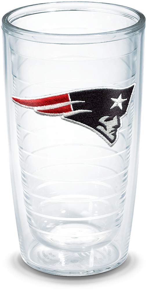 Amazon Com Tervis Nfl New England Patriots Individual Emblem Tumbler 16 Oz Clear Kitchen Dining