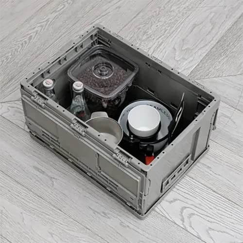 Shimoyama Pp Lidded Home Storage Box, 19L/5Gal, Foldable Storage Drinks Bin, Bedroom And Camping Organize Container, Celadon Green #TOP3