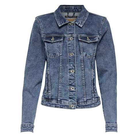 ONLY Women's Onltia Denim Jacket in Blue Cover