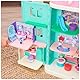 Gabby‘s Dollhouse Deluxe Raum, Primp and Pamper Bathroom, Badezimmer mit Meerkätzchen (engl. MerCat), 3 Möbelstücken und 2 Überraschungsboxen mit Zubehörteilen, geeignet für Kinder ab 3 Jahren