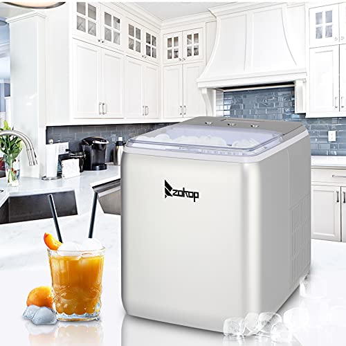 Máquina para hacer hielo de encimera 44lb/día 1.98lb capacidad miniatura 5