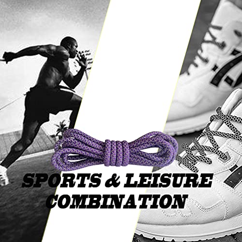 Image of VASGO Sport Round Shoe Laces Reflective, for Sport /Casual /Trainer Sneaker [5 Different Lengths Thick 12 Colors]