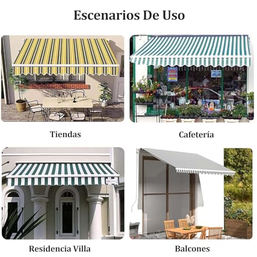 Toile de rechange pour auvent extérieur résistant aux UV vert balcon terrasse