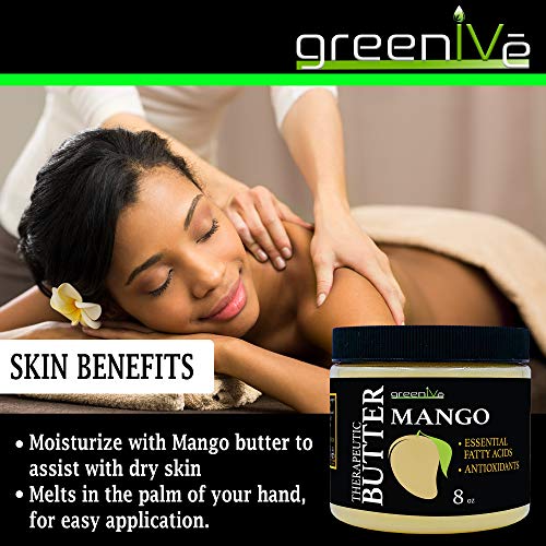 GreenIVe - 100% Pure Mango Butter- All Natural - Fresh Sourced - Exclusively on Amazon (1 Pound Crumble)
