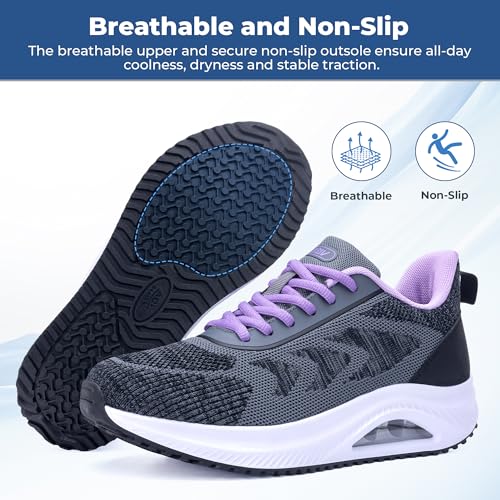 wide walking shoes women arch support orthotic plantar fasciitis sneaker wide toe arch support pain relief shock absorbing non slip breathable fit for walking work gyms daily wear