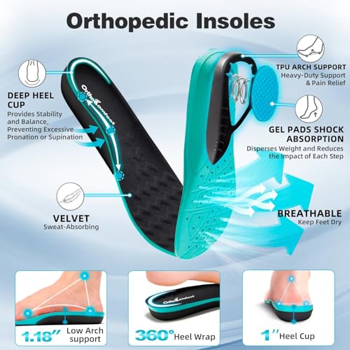 Image of Women's Orthopedic Diabetic Wide Toe Box Running Shoes: Comfortable Arch Support Plantar Fasciitis Orthotic Athletic Sneakers, Casual Work Tennis Walking Shoes for Swollen Feet, Hee & Foot Pain Relief