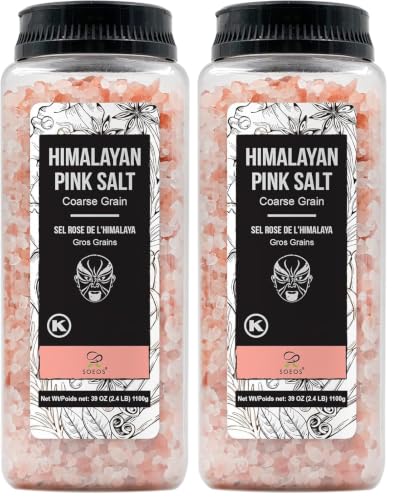 Soeos Himalayan Salt, Coarse Grain, 39Oz...