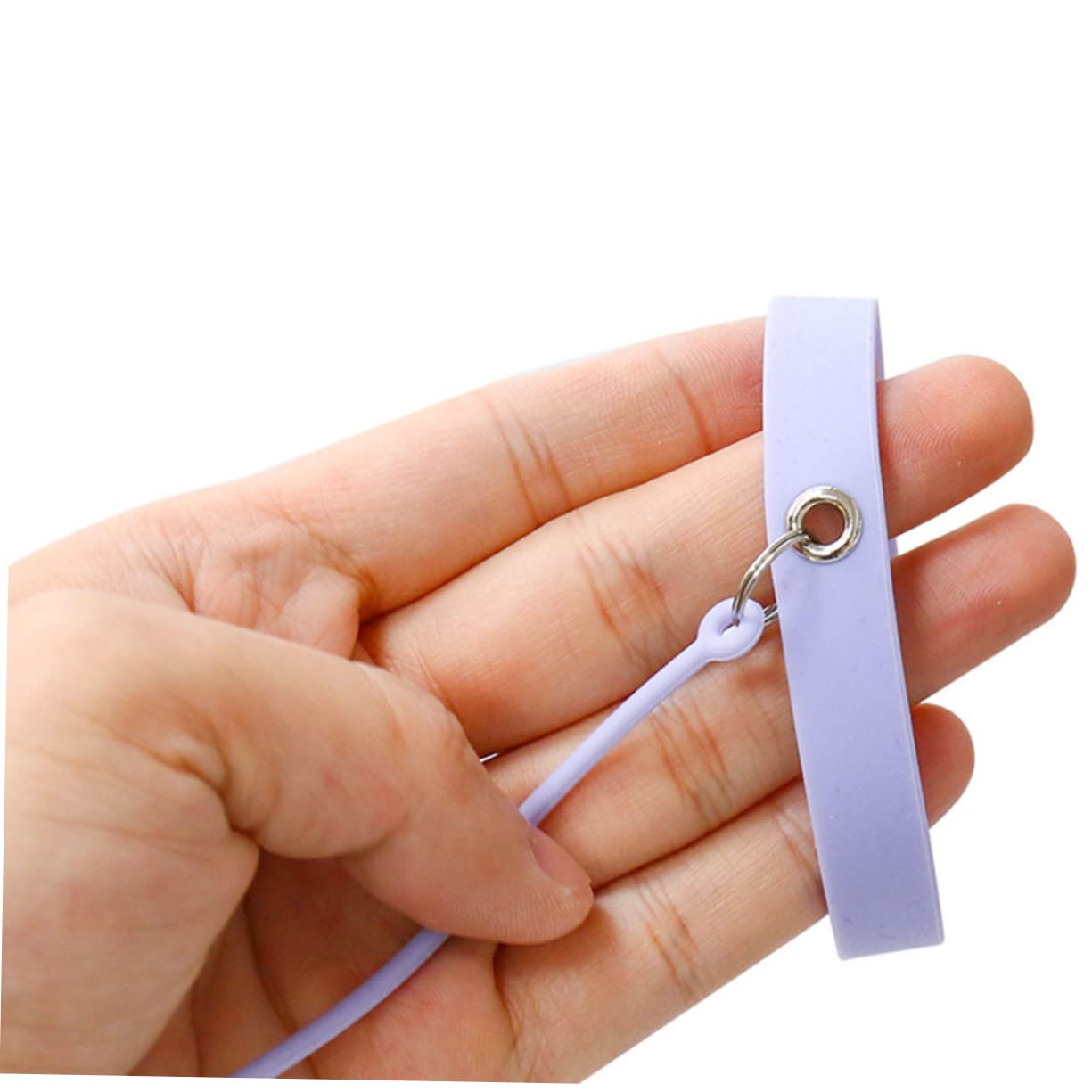 5pezzi Pinzette Per Estensioni Ciglia Con Bracciale Silicone Strumento Protettivo Per Applicatori Accessorio Pratico Per Donne Design Compatto e Portatile