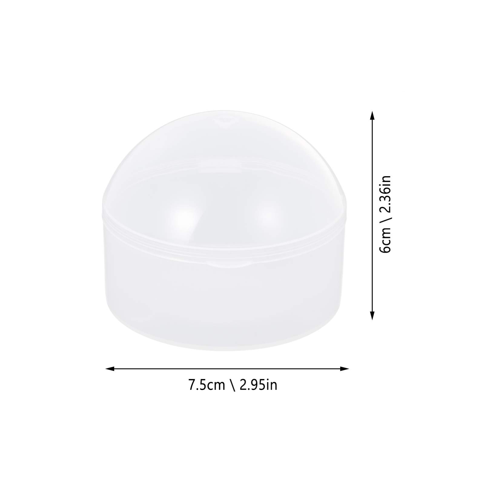 LIOOBO 10Pcs Portable Pacifier Storage Box Transparent Pacifier Holder Case for Easy Open Buckle Design for Home Travel Keeps Pacifiers Clean and Dust