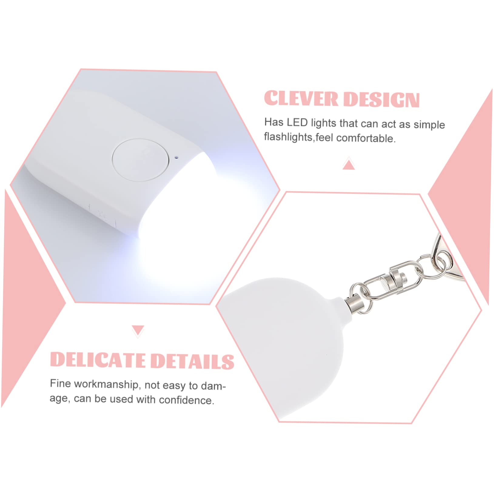 OSALADI 3ensembles Alarme Personnelle Rechargeable avec Torche LED Alarme De Sécurité pour Femmes Personnes Âgées Et Étudiants Idéale pour Activités Extérieures Et Sécurité