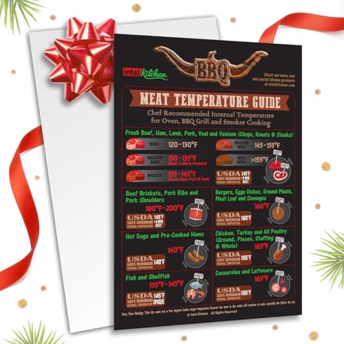 Comparison: Best Roaster Oven Cooking Chart 11 Best Black Meat Temperature Guide 7” x 10” Magnet Big Text USDA Chef Recommended Internal Temperature Chart Kitchen Oven Grill Cooking BBQ Grilling Cookbook Barbecue Tool Useful Accessories