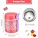 10oz Soup Thermo for Hot Food Kids,Lunch Thermo Kids Food Jar with Spoon Hot Insulated Food Containers,Leak Proof Stainless Steel Wide Mouth Lunch Food Thermo Jar for School(Pink-Mermaid)