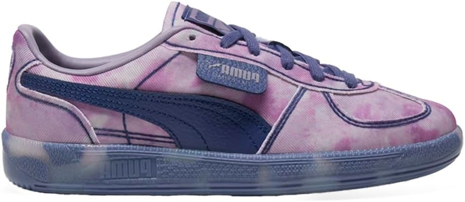 PUMA Mujeres Palermo Faded Denim Lace Up Zapatillas Zapatos Casual - Púrpura
