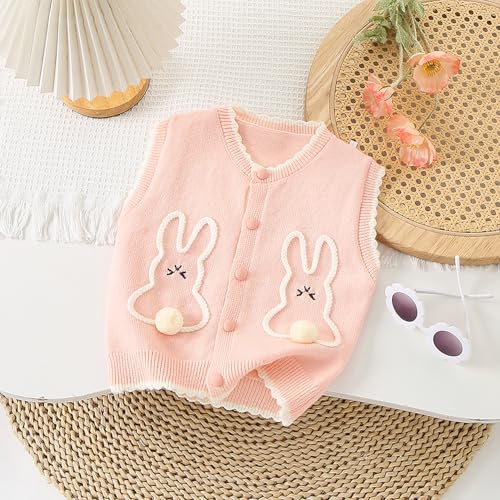 Toddler Girls Sweater Vest Kids Button Knit Sweater Vest Size 2-7T2