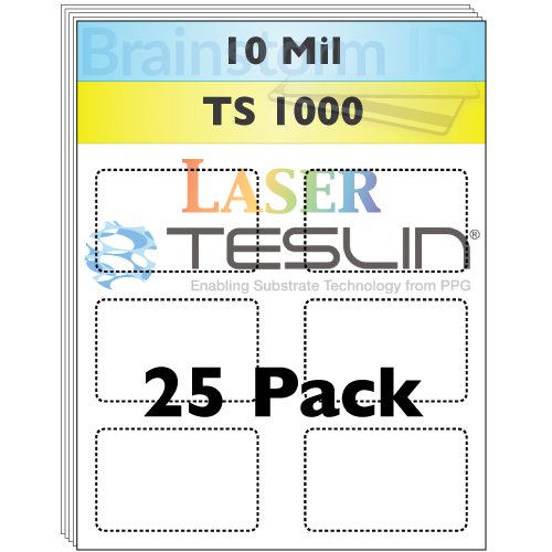 Perforated Laser Teslin Synthetic Paper - 25 Sheets