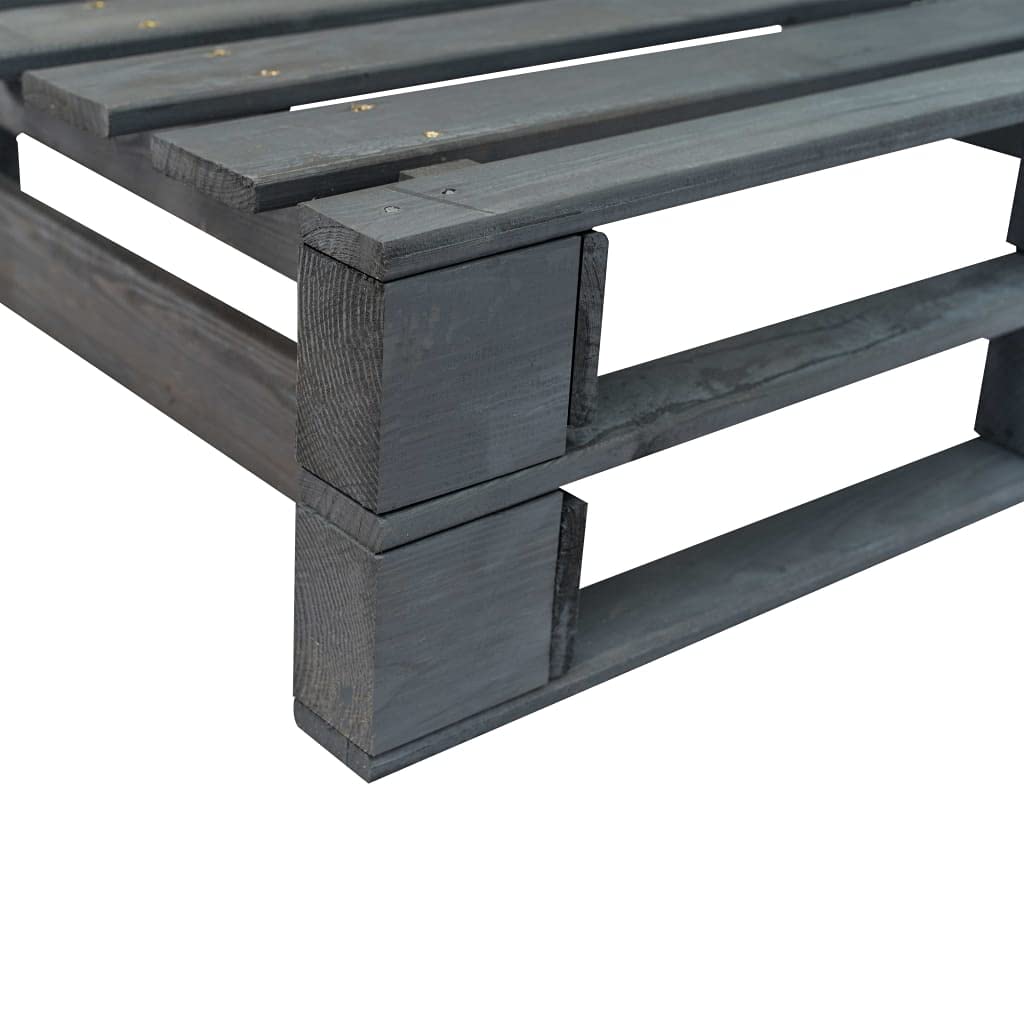 Ogrodowa sofa z palet z czerwonymi poduszkami sosna 110x66x65 cm drewniana kanapa ogrodowa na patio taras balkon impregnowana łatwy montaż