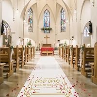 Algopix Similar Product 4 - HEALON White Wedding Aisle Runner Aisle
