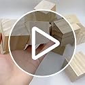 Amazon.com: Wood Blocks for Crafts, Unfinished Wood Cubes, 2 Inch ...
