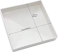 Vista 3 de 4 paquetes de tapas de vinilo estilo pirámide de 3.5 pulgadas para postes de valla de vinilo de 3.5 x 3.5 pulgadas, PVC blanco/vinilo