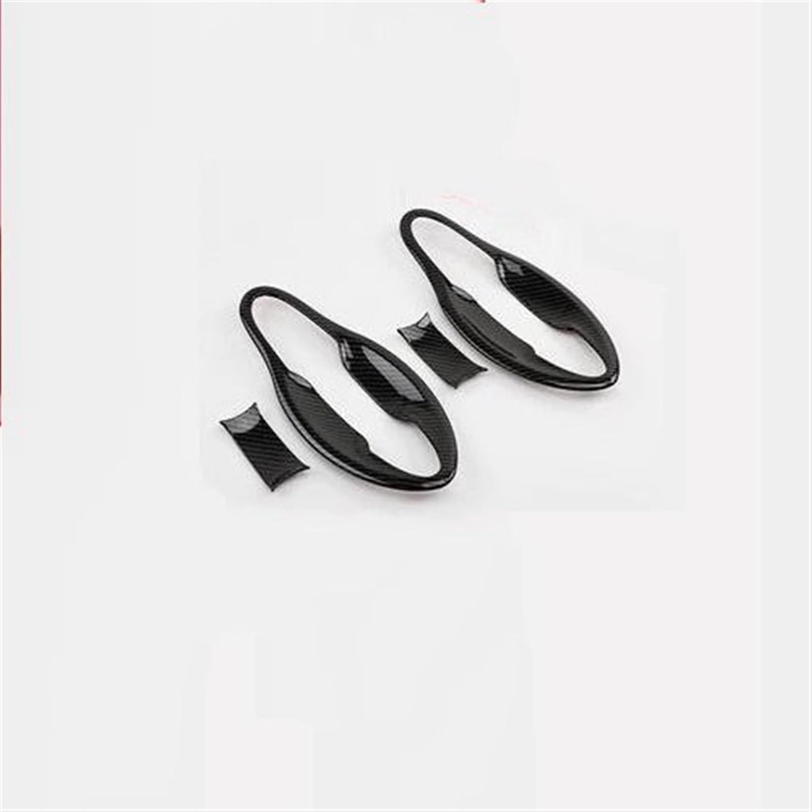 SLIMES Car Door Handles Cover Trim Carbon Fiber Exterior Styling Handle Bowl for HRV HR-V for Vezel 2014-2019 C287 Protection(B)