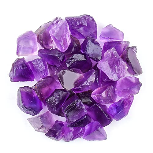 100 Cts. Natural Zambian Amethyst Quartz Rough Stone, Wholesale Bulk Lot, Raw Crystals, Jewelry Making Supply, Crystals & Gemstones, Healing Crystals, Master Healer - Spiritual Stone #TOP4
