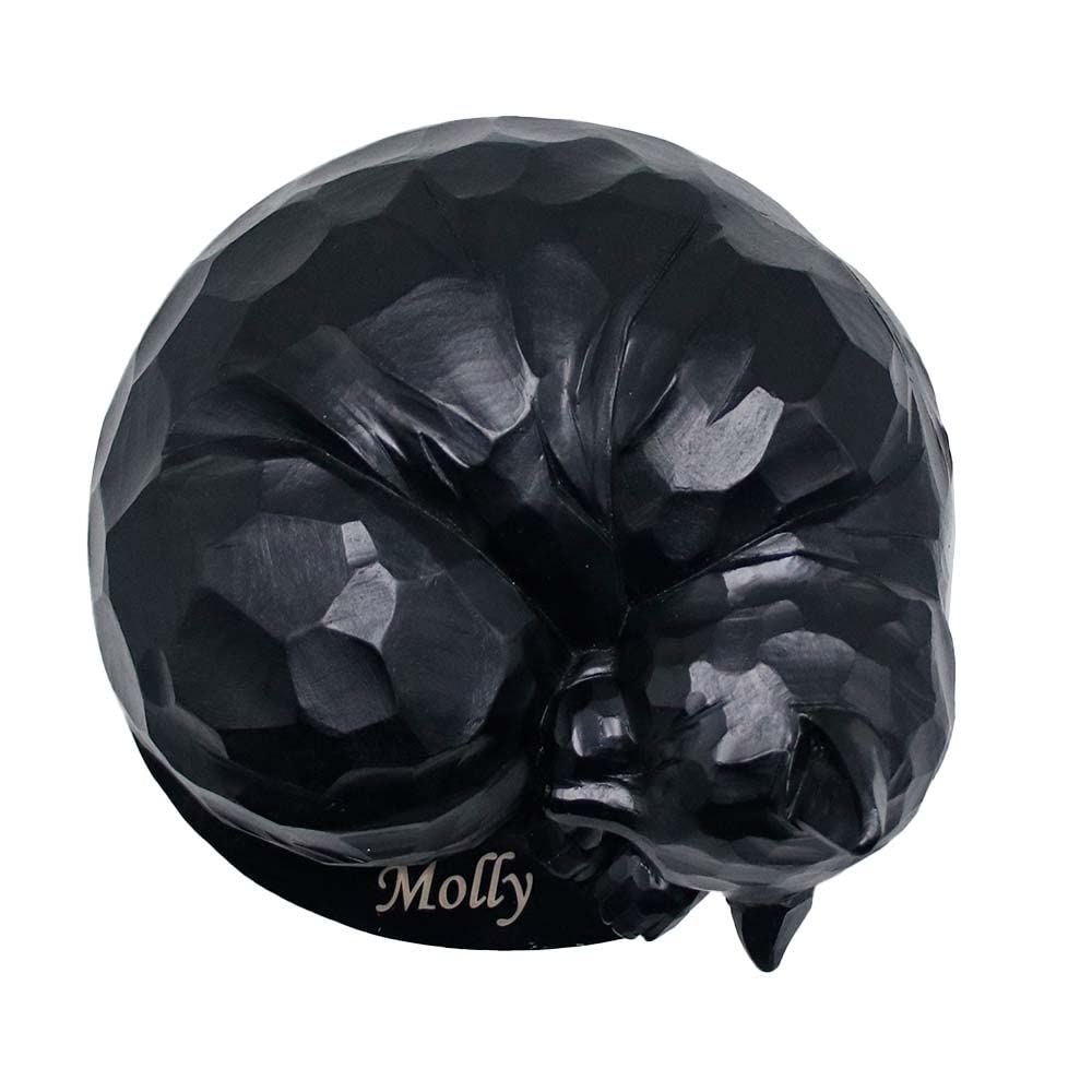 Personalized Pet Urns for Cat Ashes, Resin Pet Cat Memorial Cremation Urns, Cat Memorial Gift, Engraved with Name