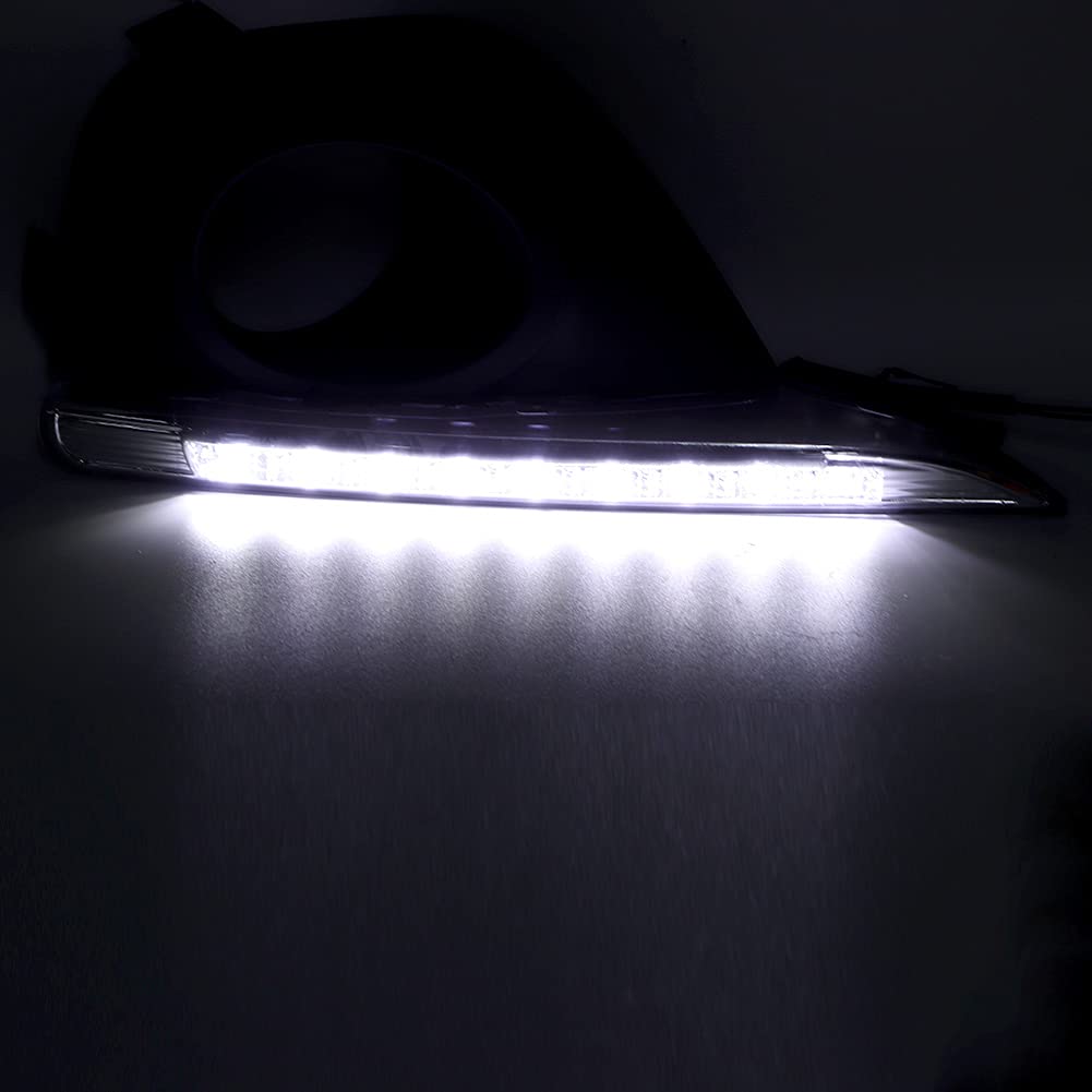 Luci di marcia diurna a LED DRL per auto, coppia di luci di marcia diurna a LED DRL adatte per Koleos 2011-2013 + led koleos