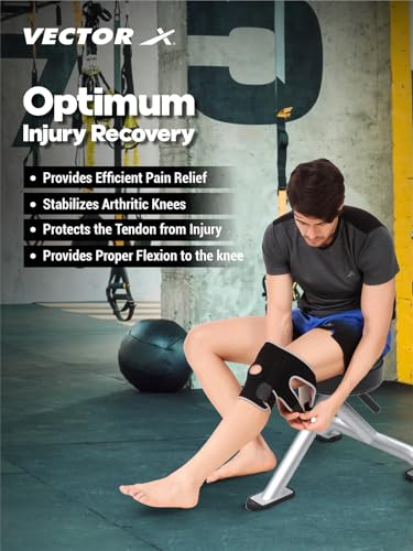 Image of Vector X VNS-7205 Knee Support Knee Cap Pair /Knee Brace for Knee Pain Relief for Men Women Knee Support for Fitness, Powerlifting, Deadlift, Squats (Pack of 2)